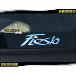 莫名其妙倉庫【AL040 Fiesta 字標隨意貼】福特 Ford New Fiesta 小肥精品配件空力套件