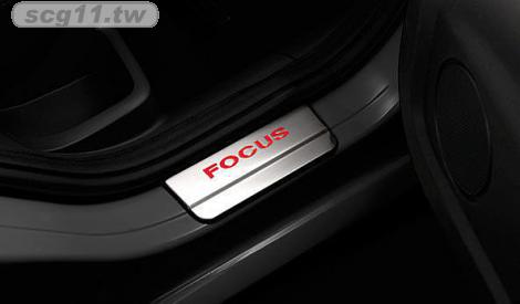 莫名其妙倉庫【2L007 LED 迎賓踏板】原廠 福特 Ford Focus 4D 5D 四門五門 TDCi 白金踏板 橘光