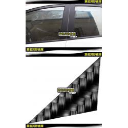 莫名其妙倉庫【2L034 ABC柱卡夢貼】Ford 福特 FOCUS MK2 車窗飾板 卡夢貼 碳纖貼紙