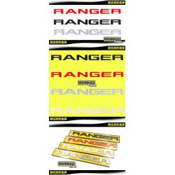 莫名其妙倉庫【RL023 RANGER T7水箱罩字標】15-17 福特Ranger T7配件紅黑銀白四色嵌入式字體貼